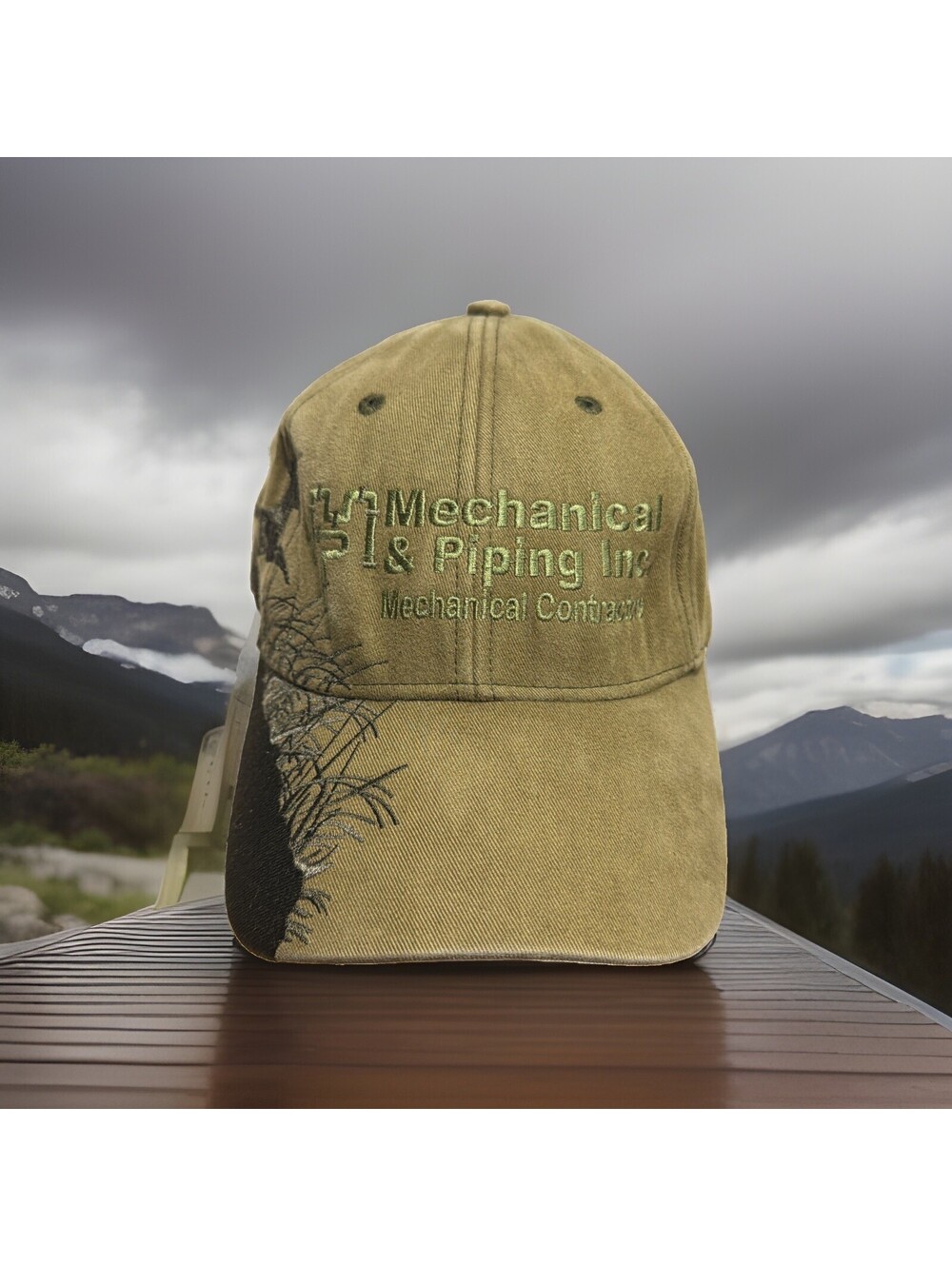 Dri Duck Mechanical & Piping Contractors Deer Buck Hunting Baseball Cap Hat